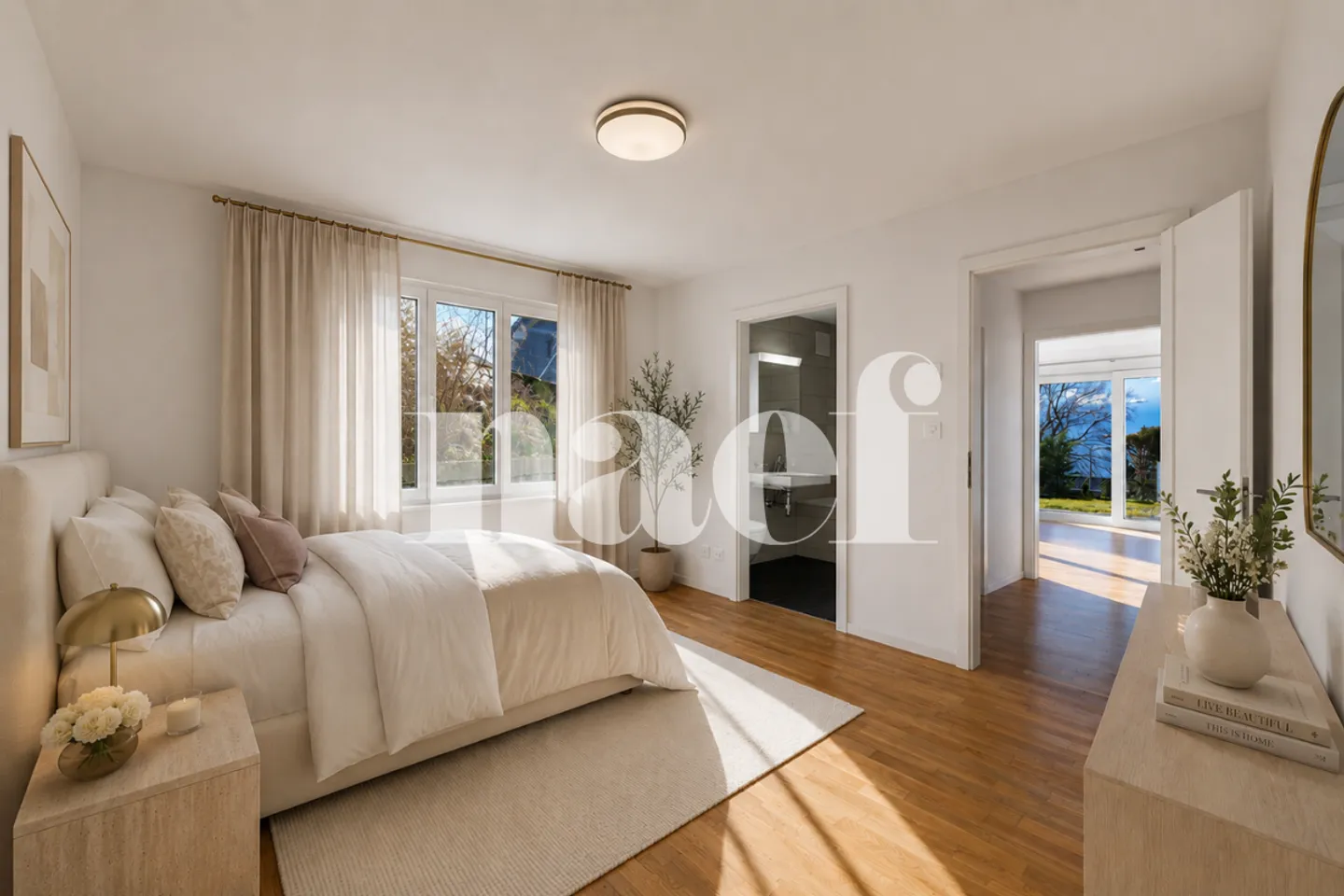 Beautiful bright and contemporary semi-detached house with 5.5 rooms for sale in Corseaux - Photo 12 of 13