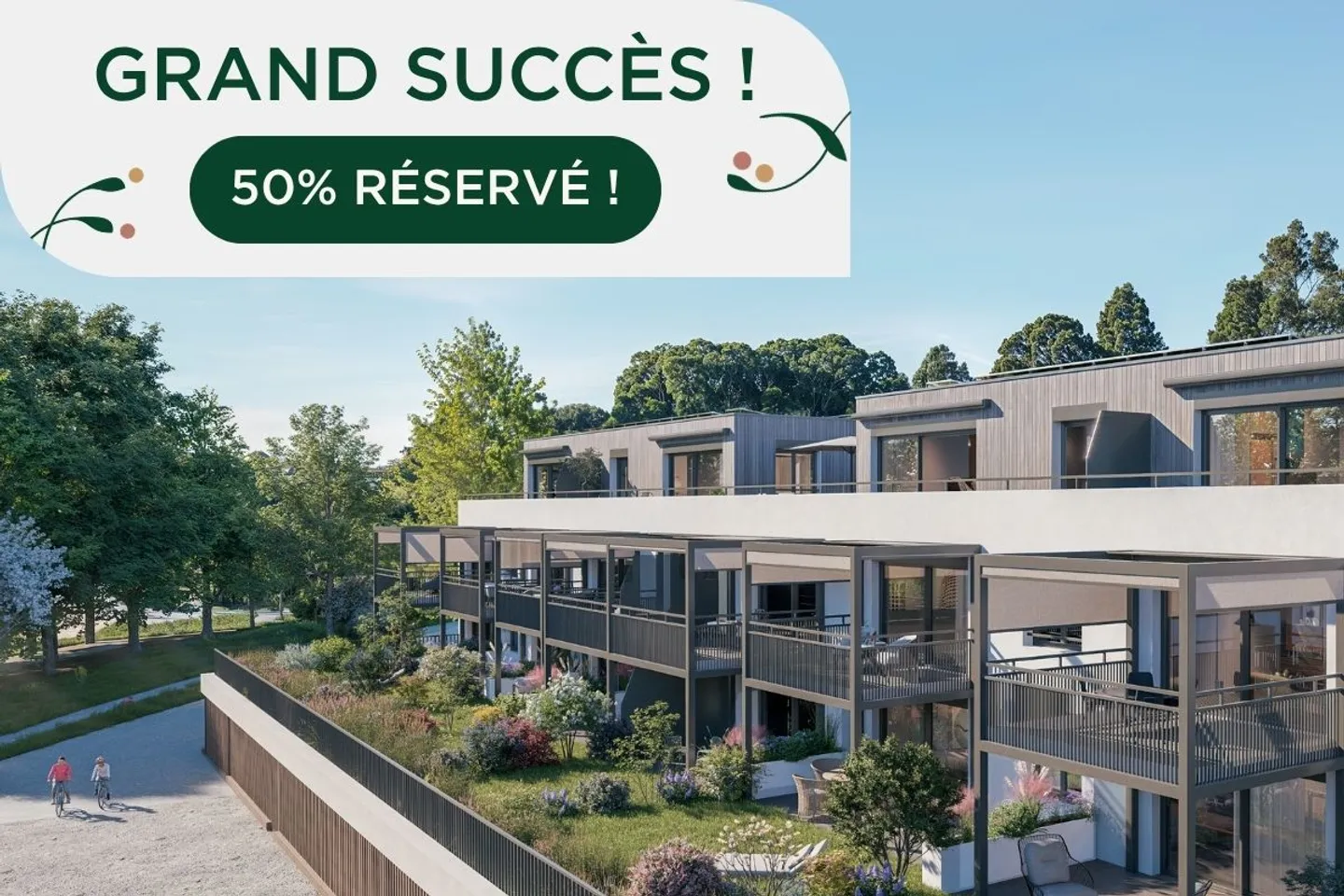 Mille52 - Lot B1-103 - Appartement de 2.5 pièces avec balcon au 1er étage - Foto 1 di 13