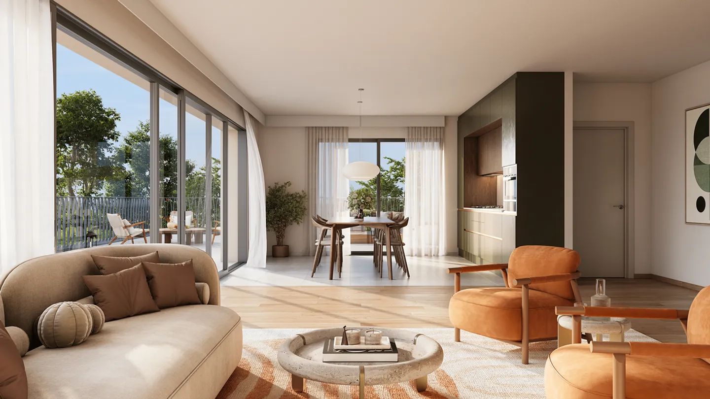 Appartement 5 pièces avec belle terrasse dans un  écrin de verdure - Photo 2 of 4