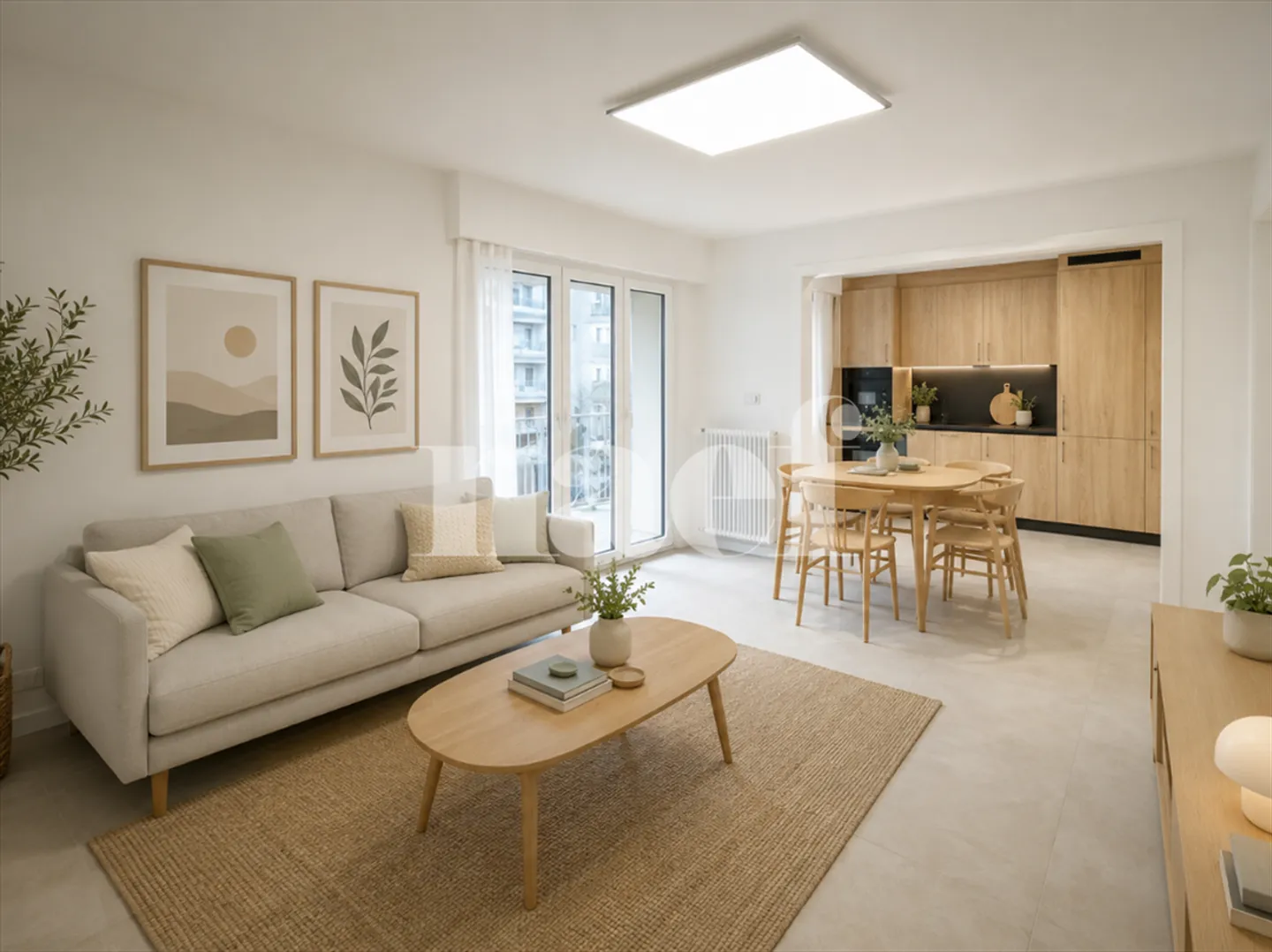 Renovated 3.5-room apartment, yield 3.9%, in a quiet village 12 minutes from Bulle - Photo 1 of 2