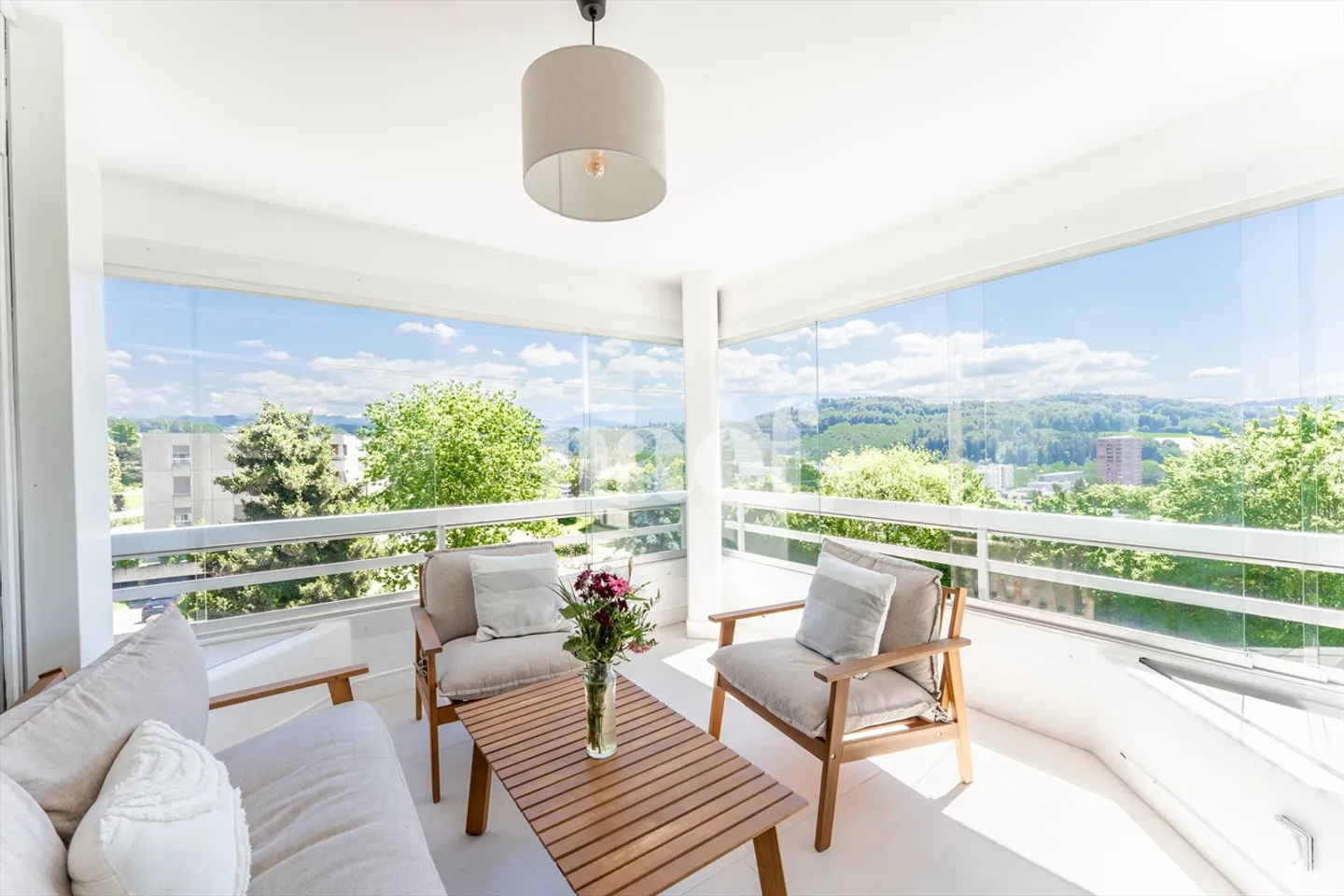 4.5-room penthouse apartment with balcony for sale in Marly - Photo 11 of 12