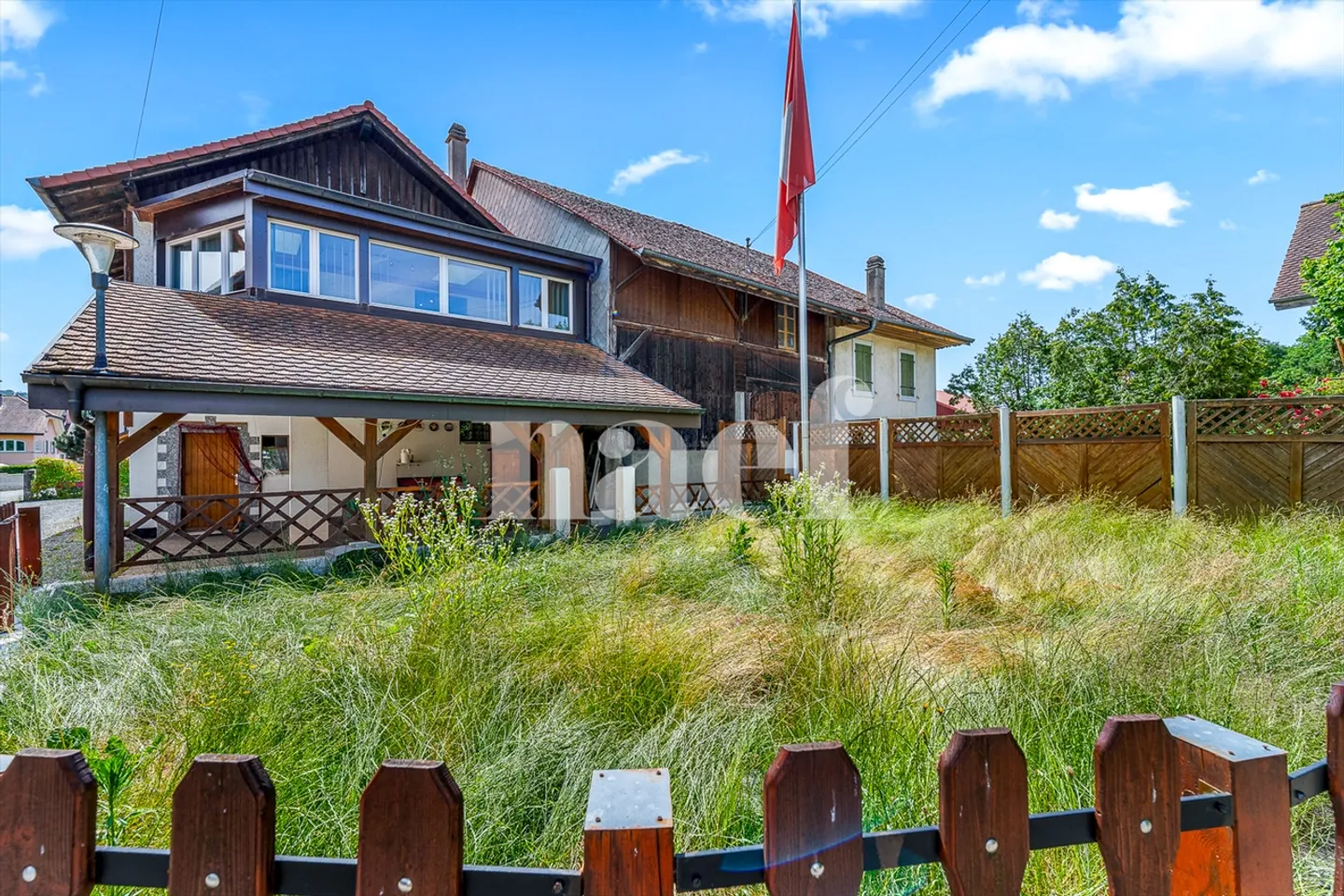 Maison villageoise jumelle de 4.5 pièces avec véranda et jardin à vendre à Granges-Marnand - Foto 5 von 6