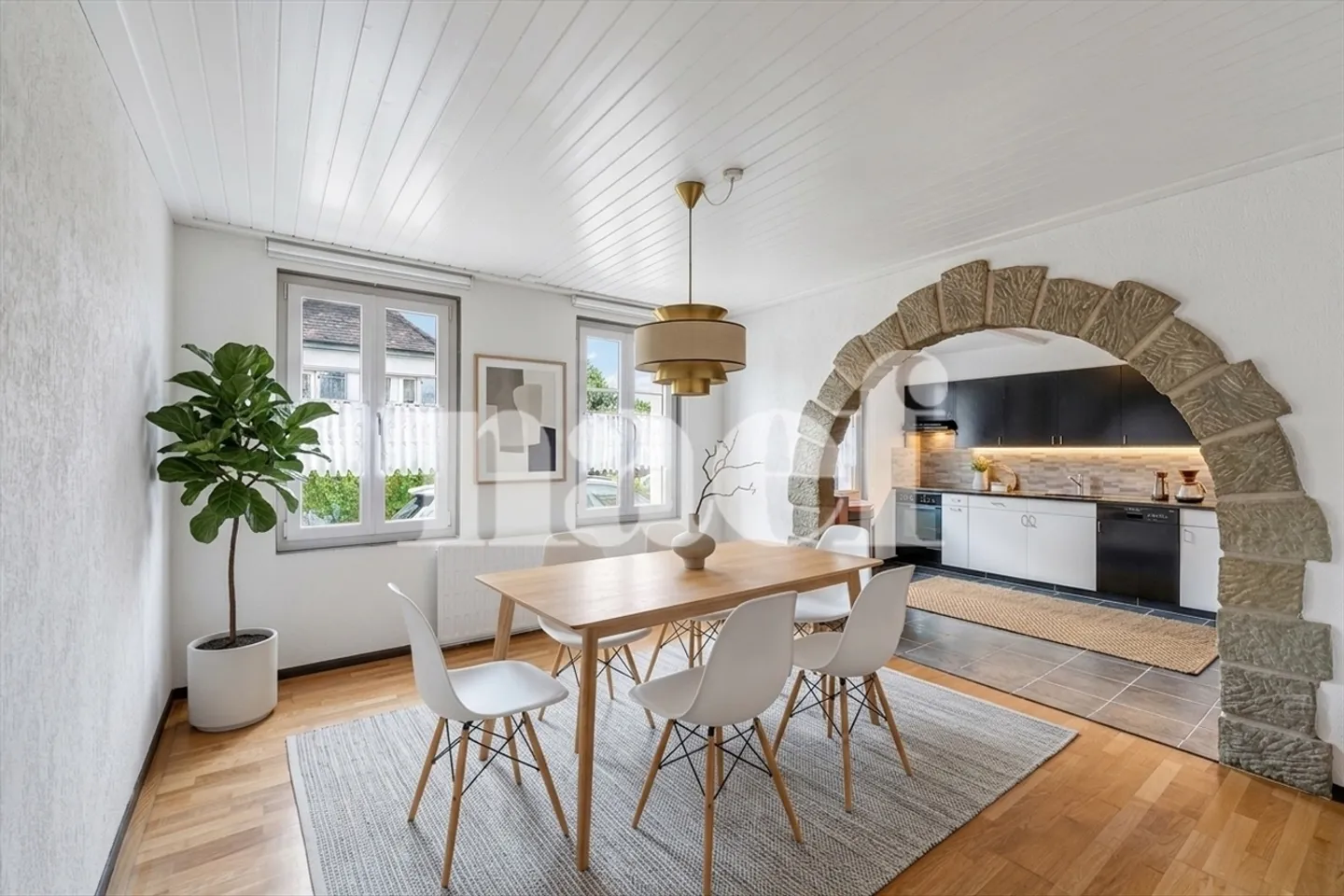 Maison villageoise jumelle de 4.5 pièces avec véranda et jardin à vendre à Granges-Marnand - Foto 3 von 6