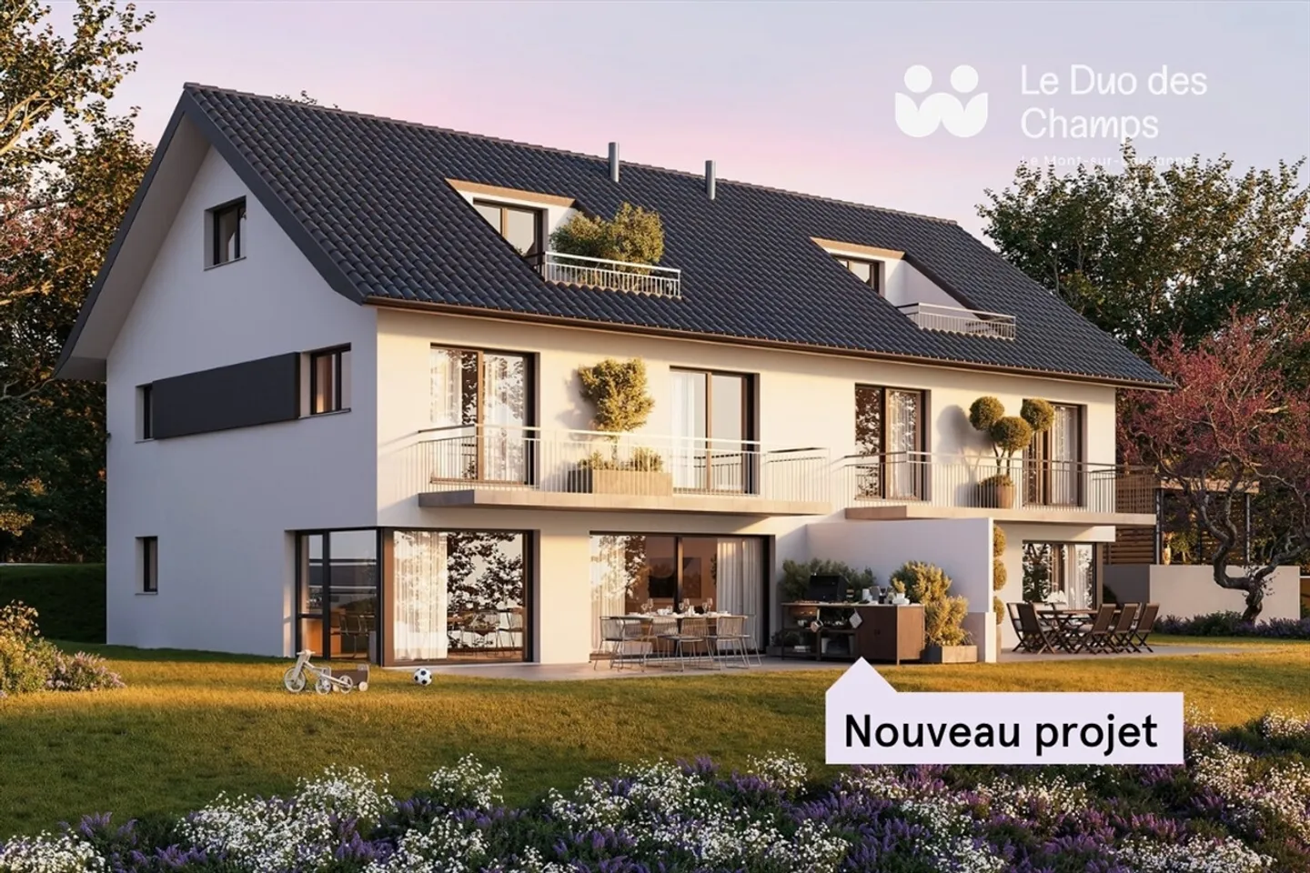 The Duo des Champs - Spacious, bright and functional 5.5 room terraced house - Photo 1 of 10
