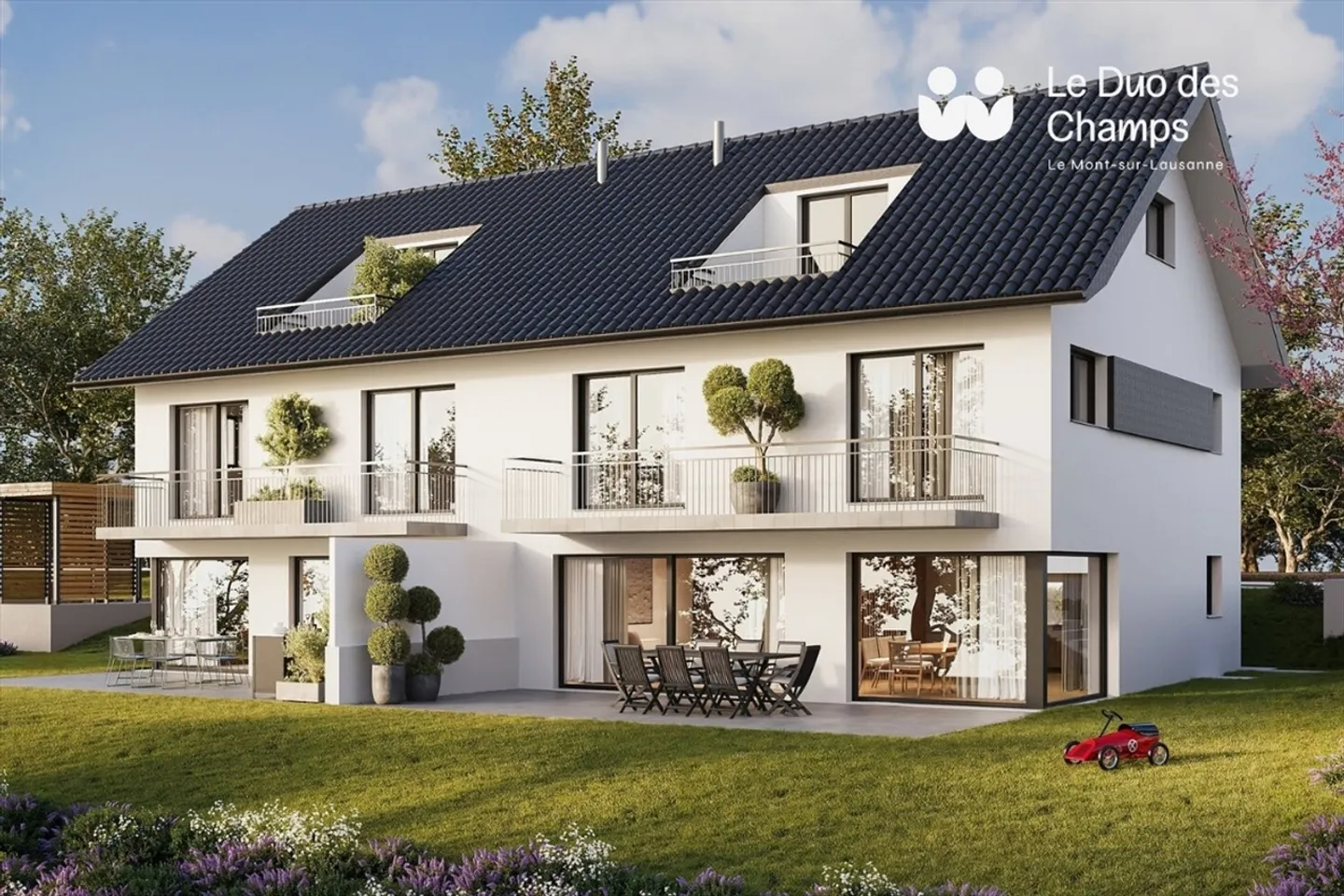 The Duo des Champs - Spacious, bright and functional 5.5 room terraced house - Photo 5 of 10