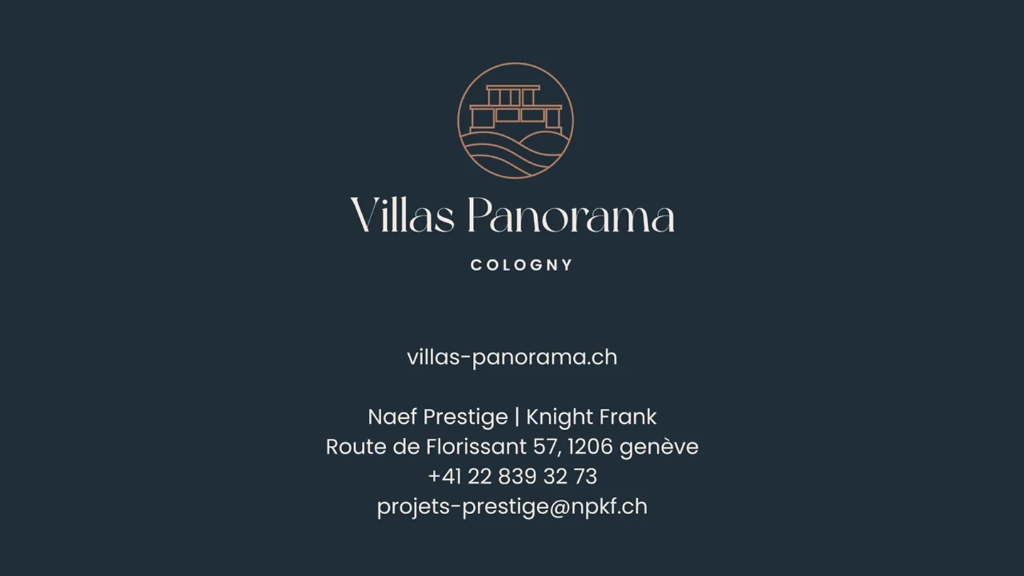 Villas Panorama | Cologny: 2 außergewöhnliche Einfamilienhäuser mit Blick auf den See - Foto 12 von 13