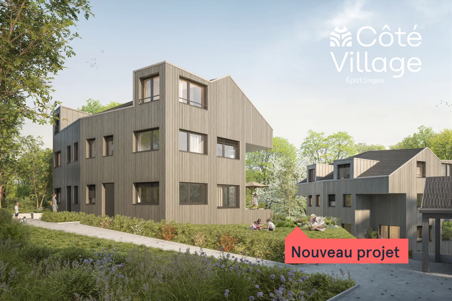 Dorfseite - Villa A2 - Neue Doppelhaushälfte mit 5.5 Zimmern - Foto 1 von 12