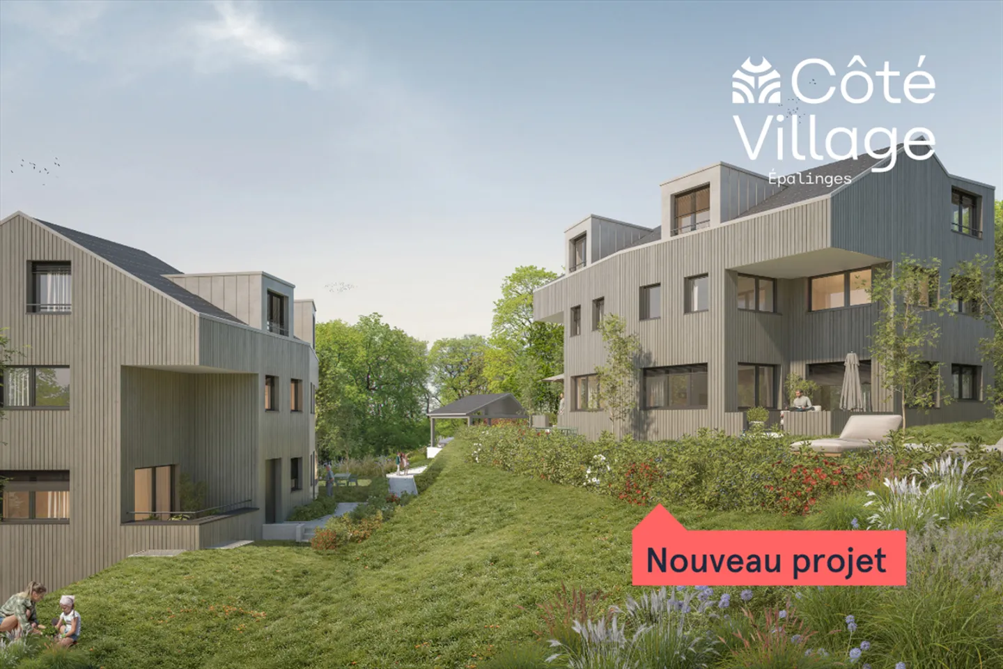 Dorfseite - Villa B1 - Neue Doppelhaushälfte mit 6.5 Zimmern - Foto 1 von 11