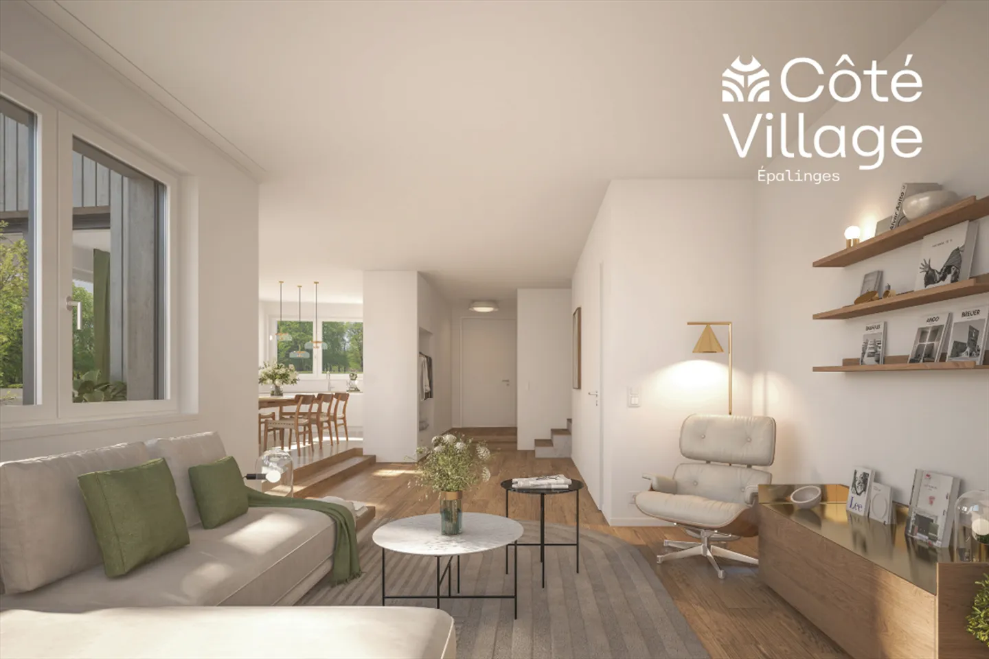 Dorfseite - Villa B1 - Neue Doppelhaushälfte mit 6.5 Zimmern - Foto 3 von 11