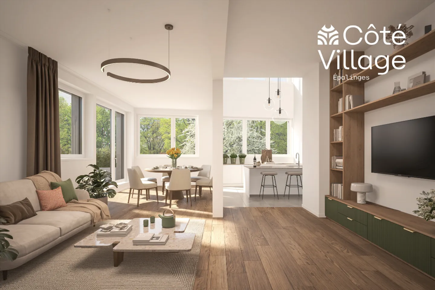 Dorfseite - Villa B1 - Neue Doppelhaushälfte mit 6.5 Zimmern - Foto 4 von 11