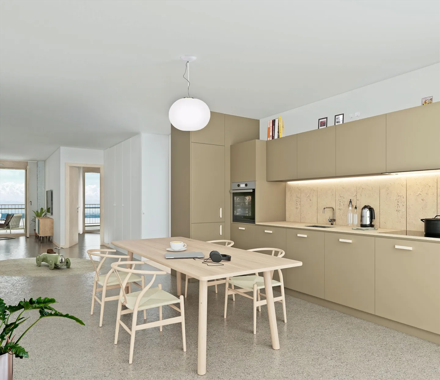 Zeitgemäße Wohnung mit Seeblick - Foto 2 von 4