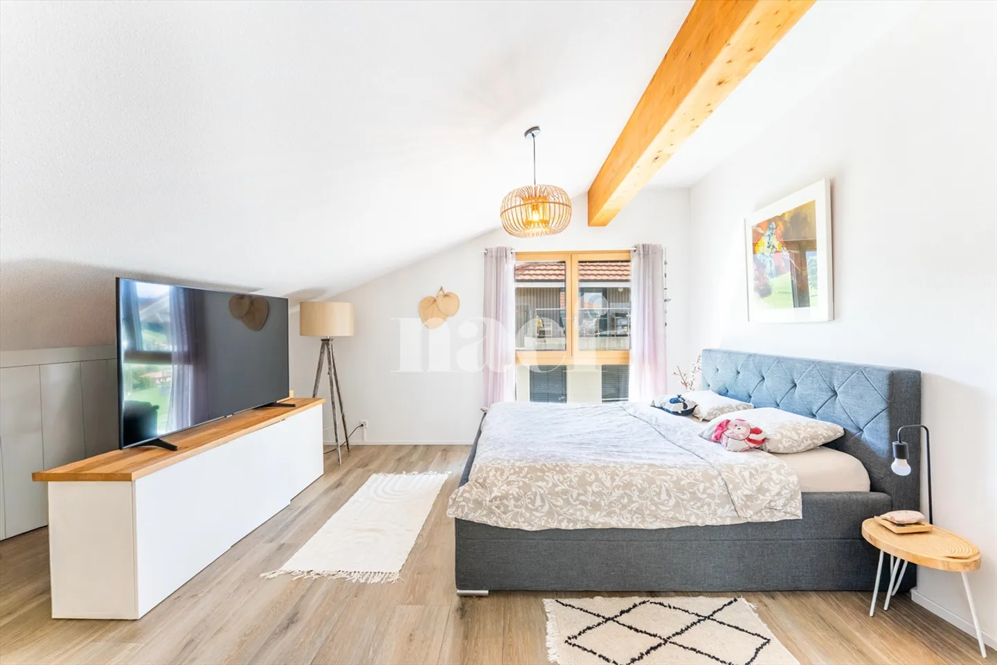 Spacieux appartement de 4.5 pièces en attique avec balcon à vendre à Prez-vers-Siviriez - Foto 7 von 12