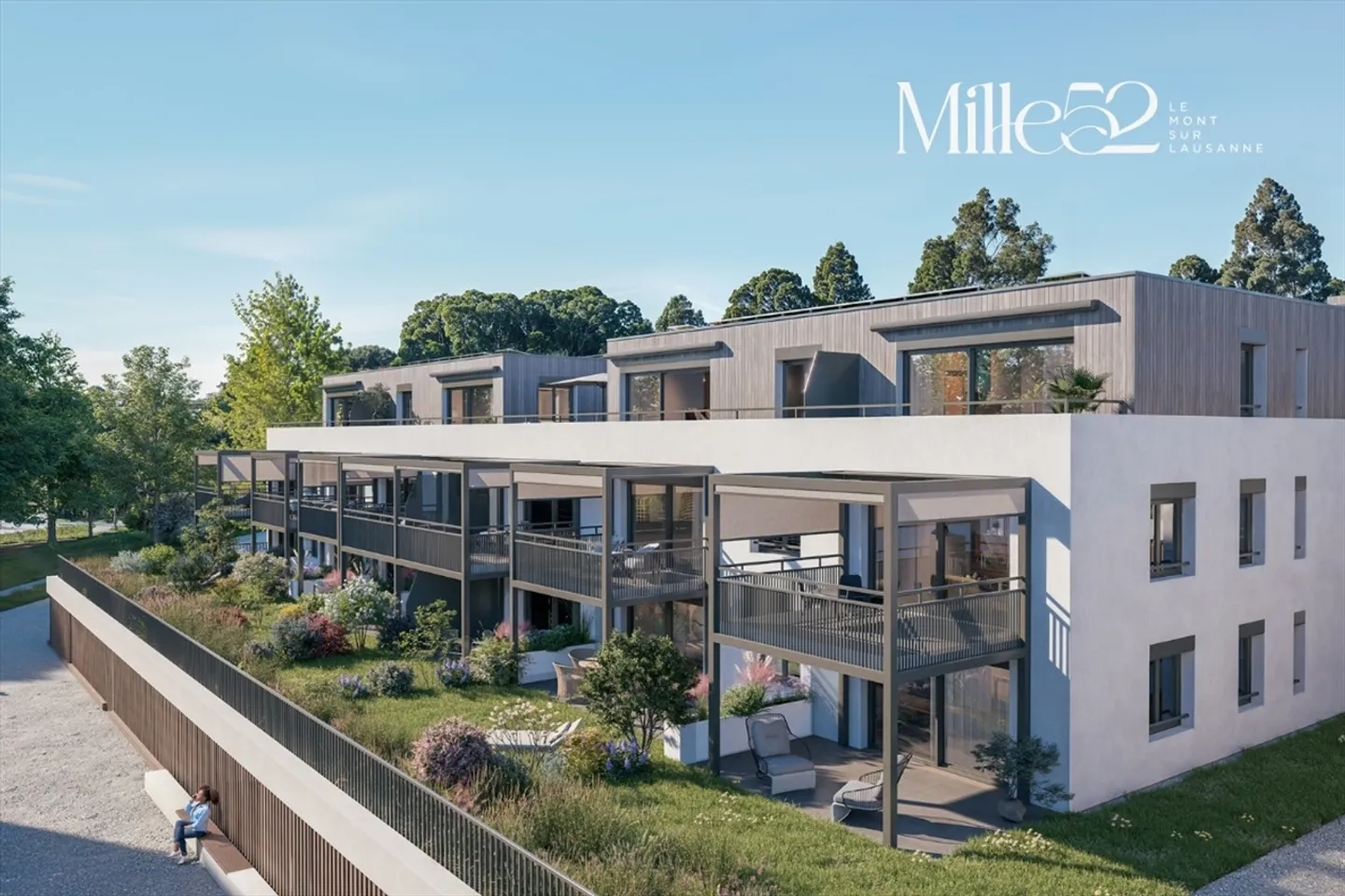 Mille52 - Lot C1-1 - Appartement de 3.5 pièces avec terrasse - Photo 5 of 9