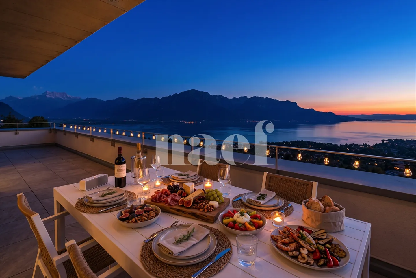 Penthouse apartment with 4.5 rooms, terrace, and magnificent view of Lake Geneva for sale in the heights of Montreux - Photo 2 of 13