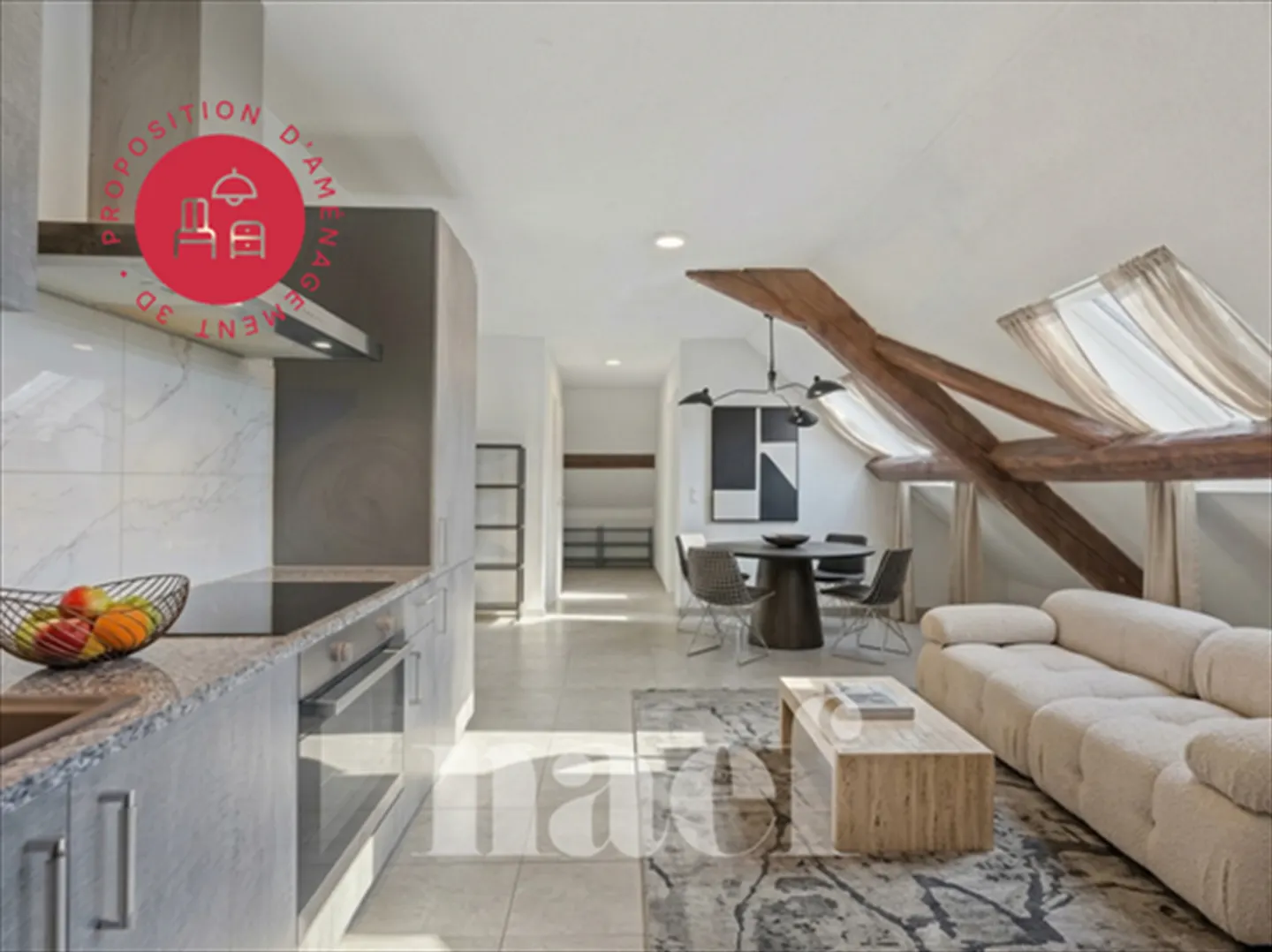 4.5-room apartment with interesting yield for sale in Cottens - Photo 2 of 7