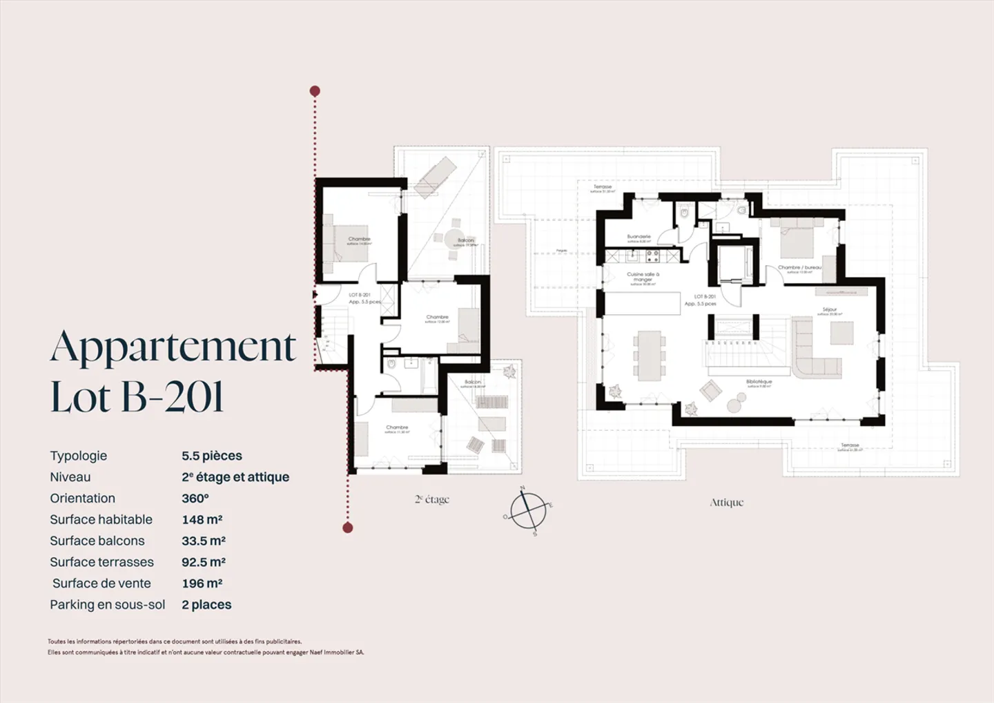 Last available lot - Exceptional new duplex penthouse with 5.5 rooms - Photo 6 of 6