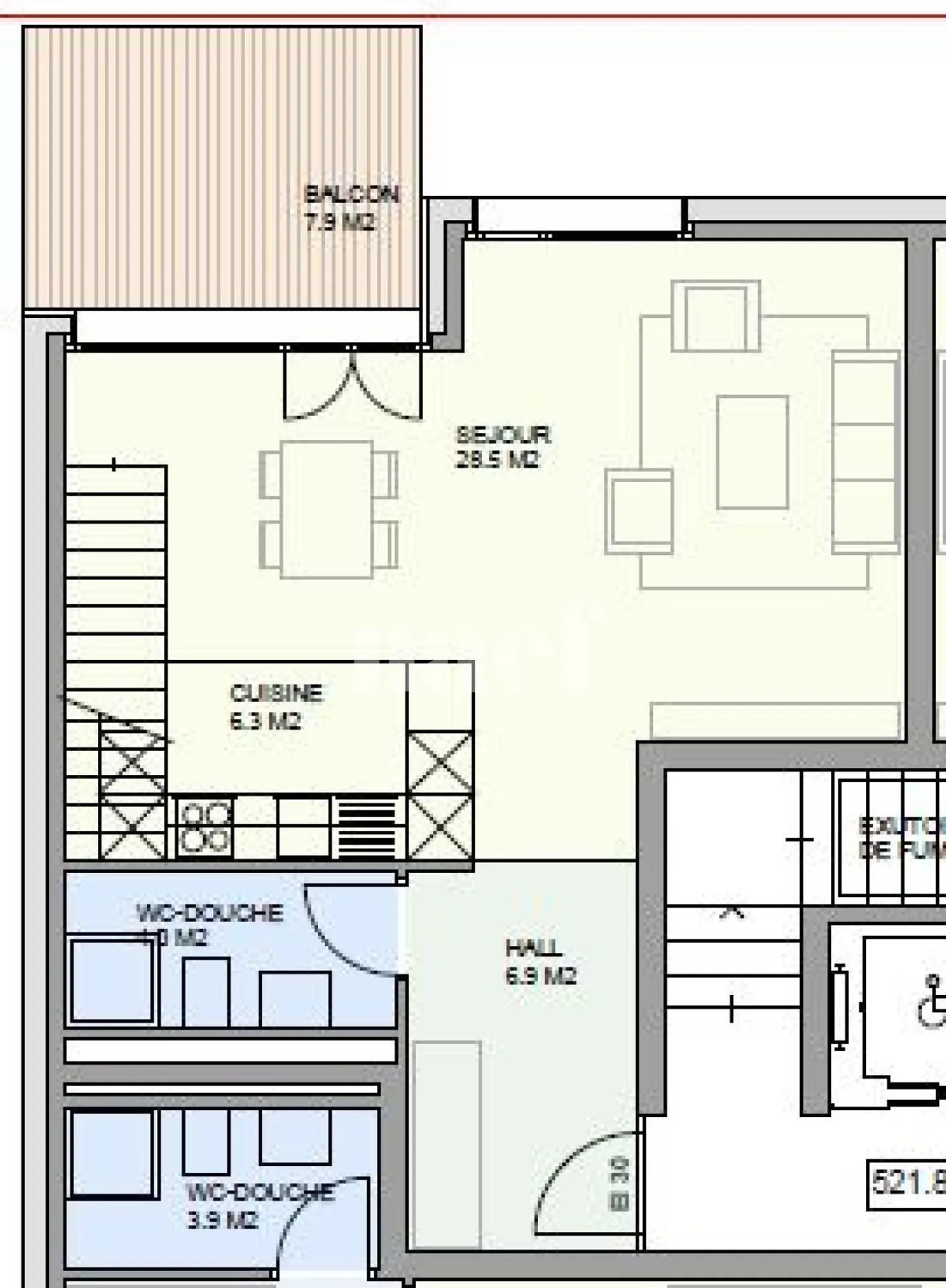 In a family neighborhood - 2.5 room apartment on the third floor - Photo 9 of 9