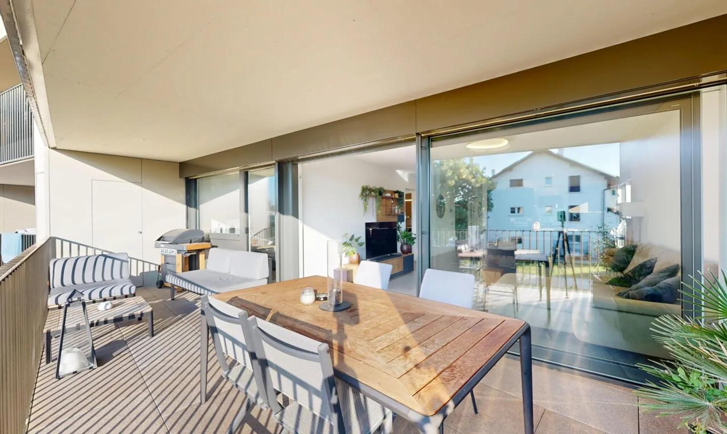 3.5-room apartment, master suite and large balcony - Perroy - Photo 7 of 11