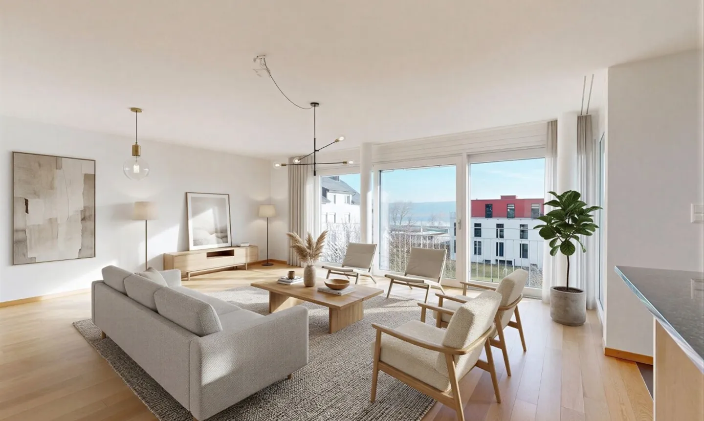 Bella vista sul lago per questo appartamento luminoso e spazioso! - Foto 4 di 11