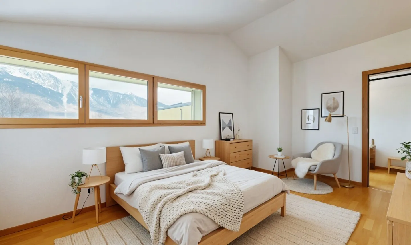 Contemporary villa with a view of the Dents du Midi and unique potential - Photo 10 of 11