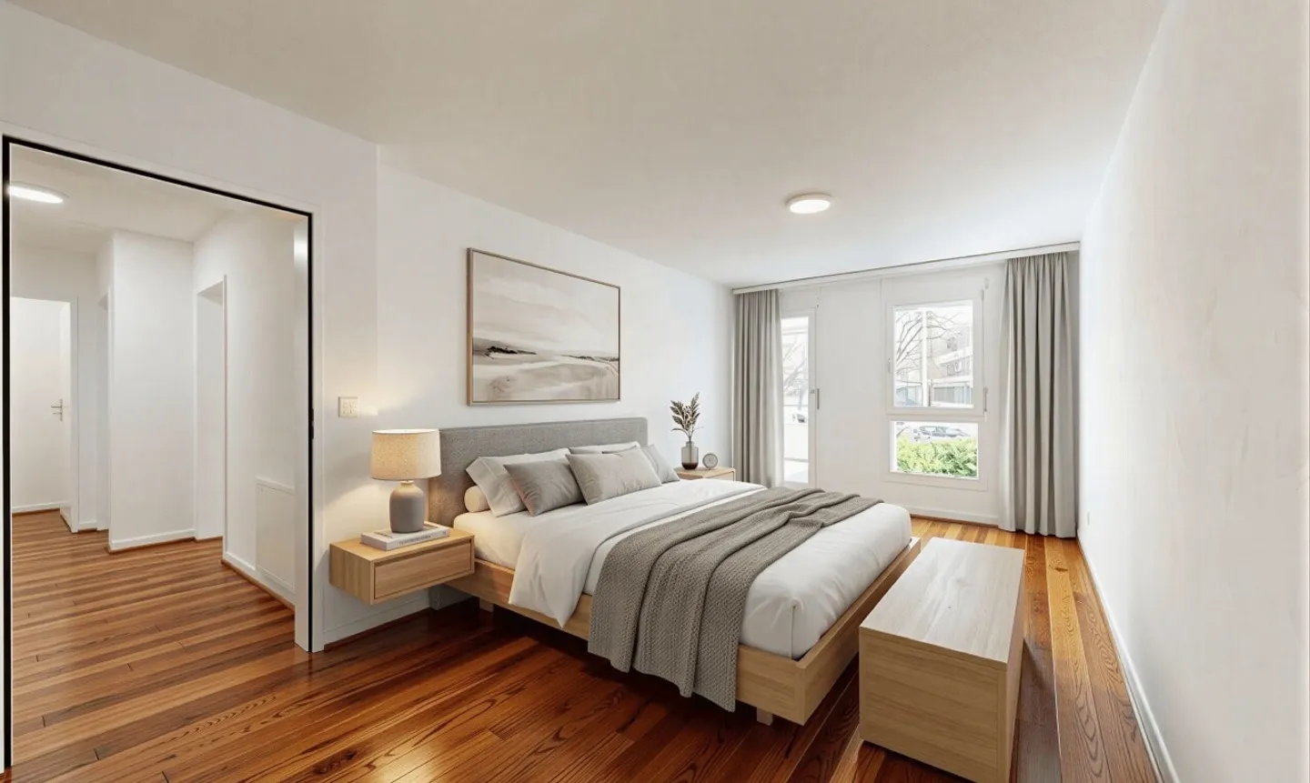 Spacieuse maisonnette de 4.5 pièces avec jardin - Photo 9 sur 11