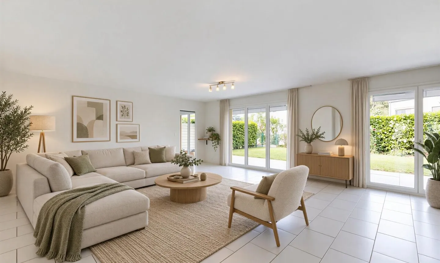 Garden-level 5.5 rooms in Morges, renovated, private garden - Photo 2 of 11