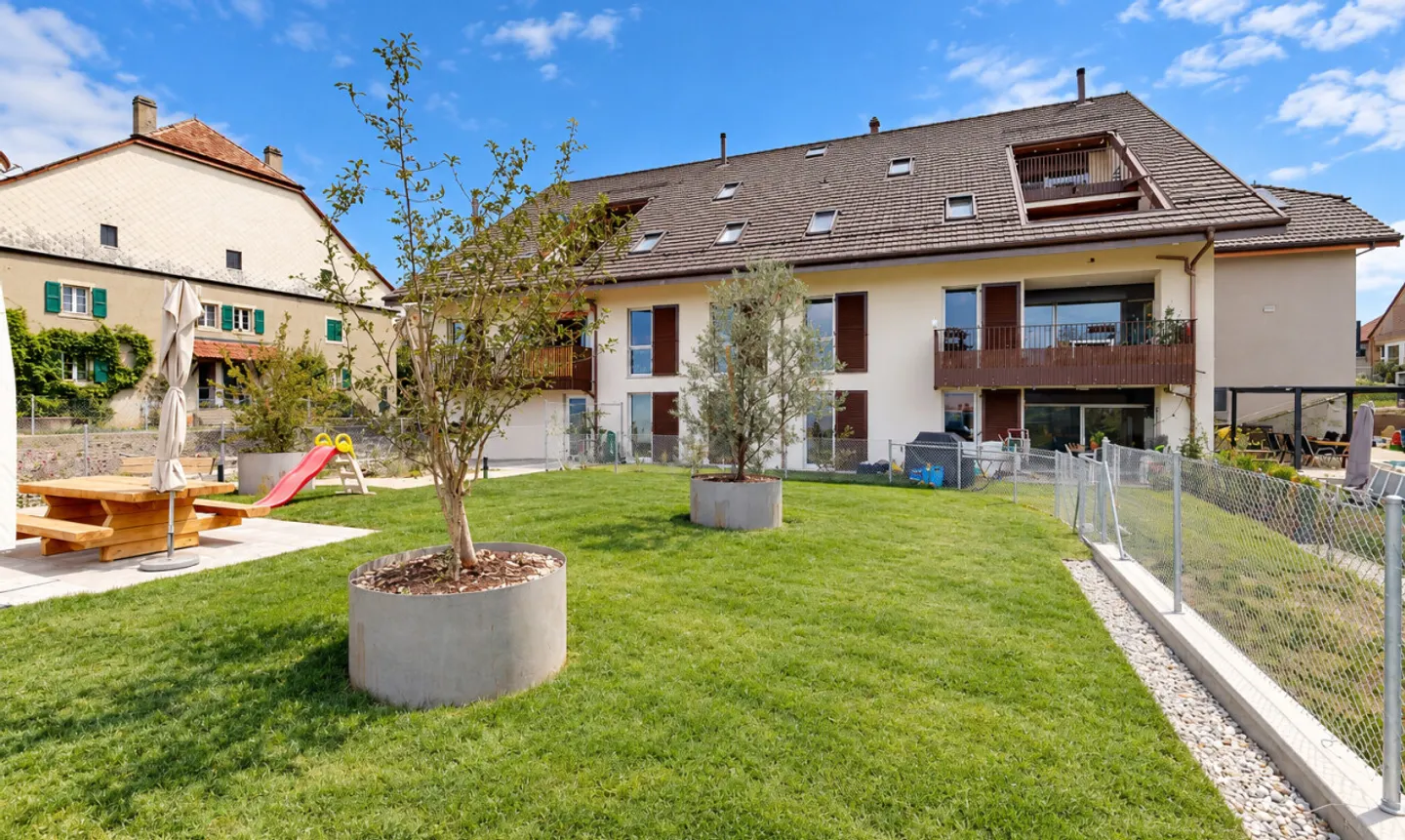 Bioley-Magnoux – 4.5 new rooms on the top floor with covered balcony - Photo 9 of 11