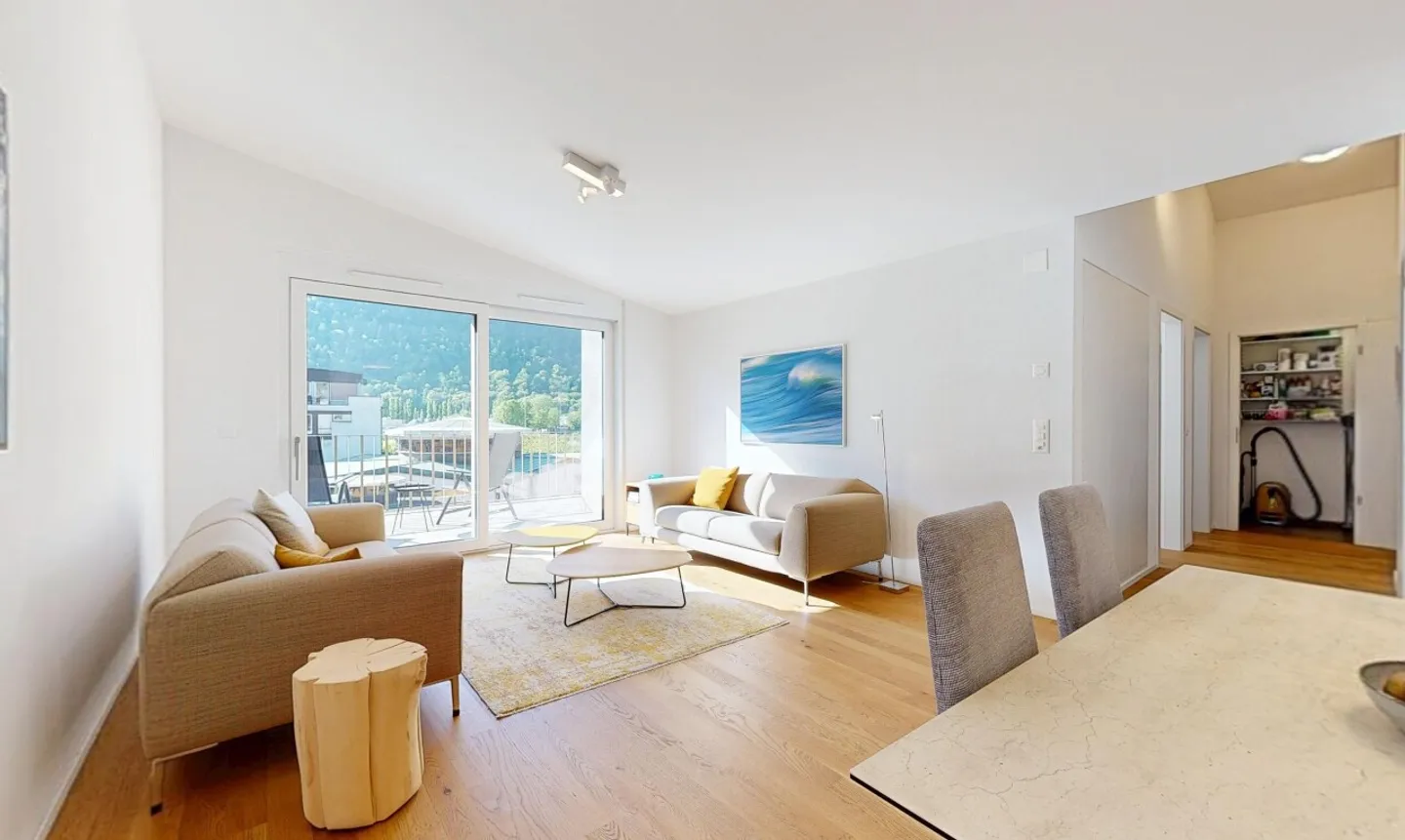 Dachgeschoss 3,5 Zimmer - atemberaubende Aussicht in Martigny - Foto 4 von 11