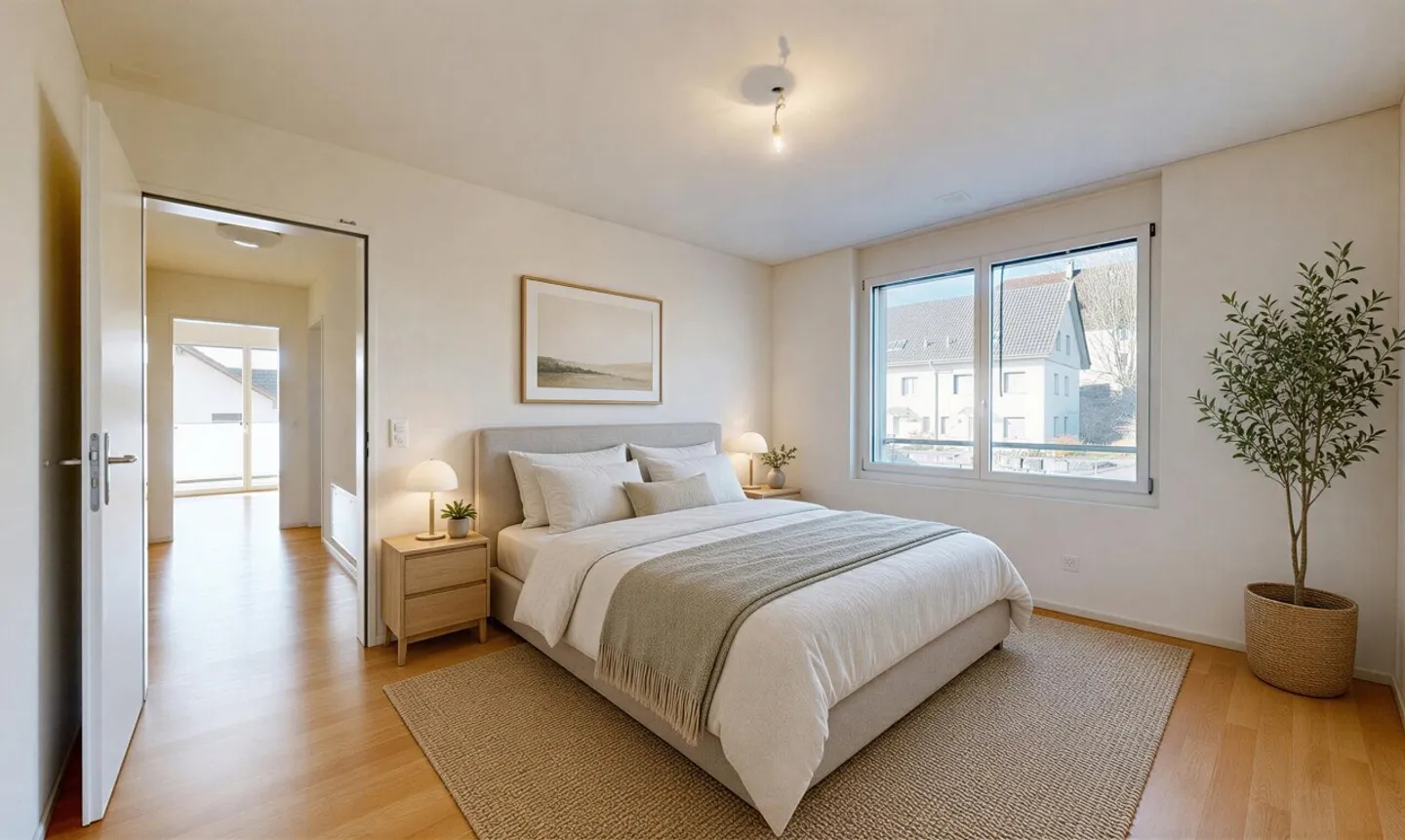 Modern 3.5-room apartment with large balcony and option for 2 parking spaces - Photo 4 of 11