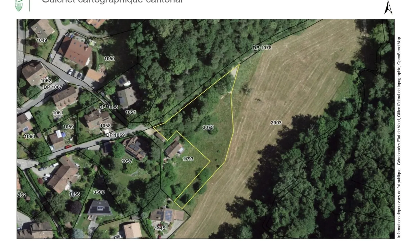 BAUBARES GRUNDSTÜCK MIT PROJEKT FÜR 2 WOHNUNGEN + GRÜNFLÄCHE - Foto 3 von 11