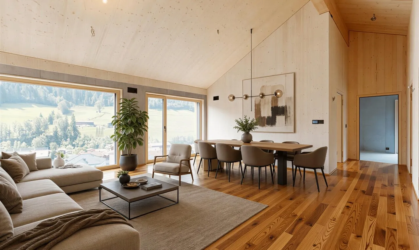 Newly built penthouse apartment with special architecture and mountain view - Photo 1 of 11
