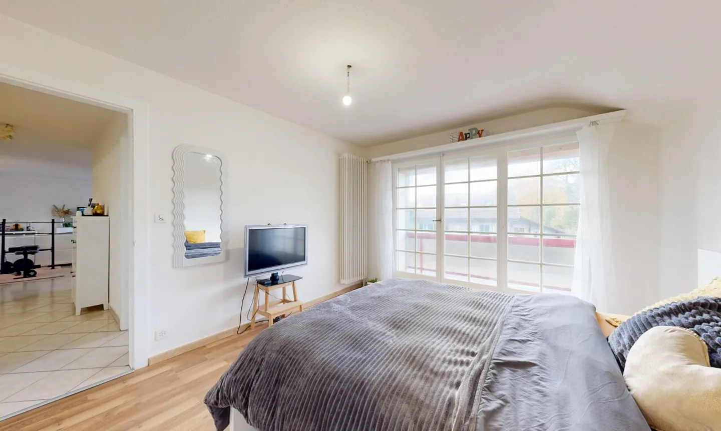 Helles Apartment mit Gartenblick - Foto 7 von 11