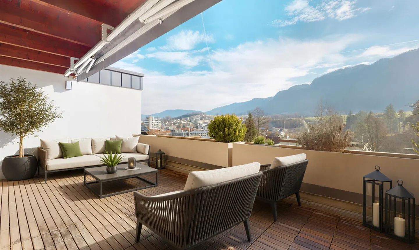 Appartamento attico 5.5 locali – Terrazza di 32m² e Vista Panoramica - Foto 5 di 13