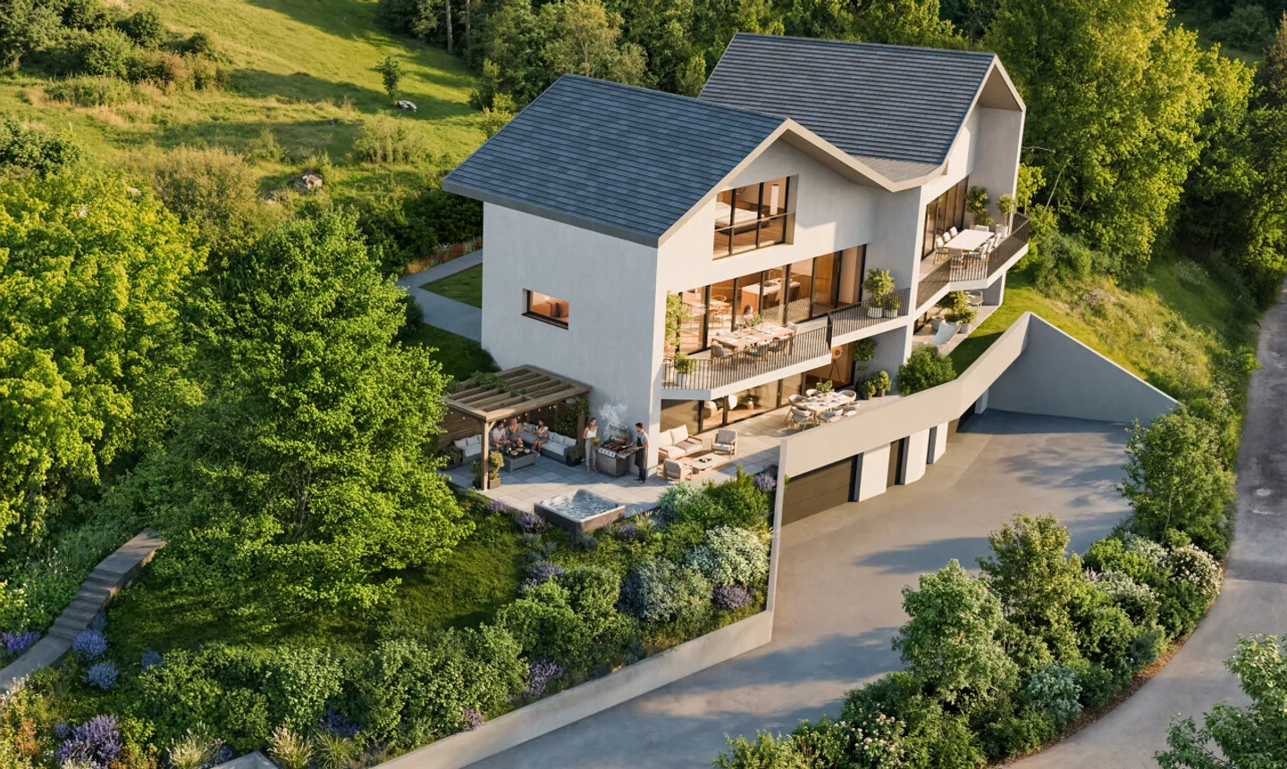 Hochwertige Villa mit Panoramablick auf den See - Genehmigung in Kraft - Foto 7 von 9
