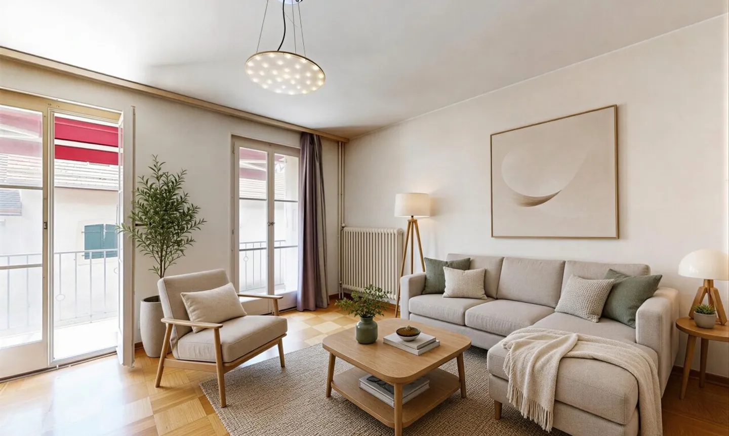 Appartement lumineux 2.5 pièces - Photo 2 sur 11