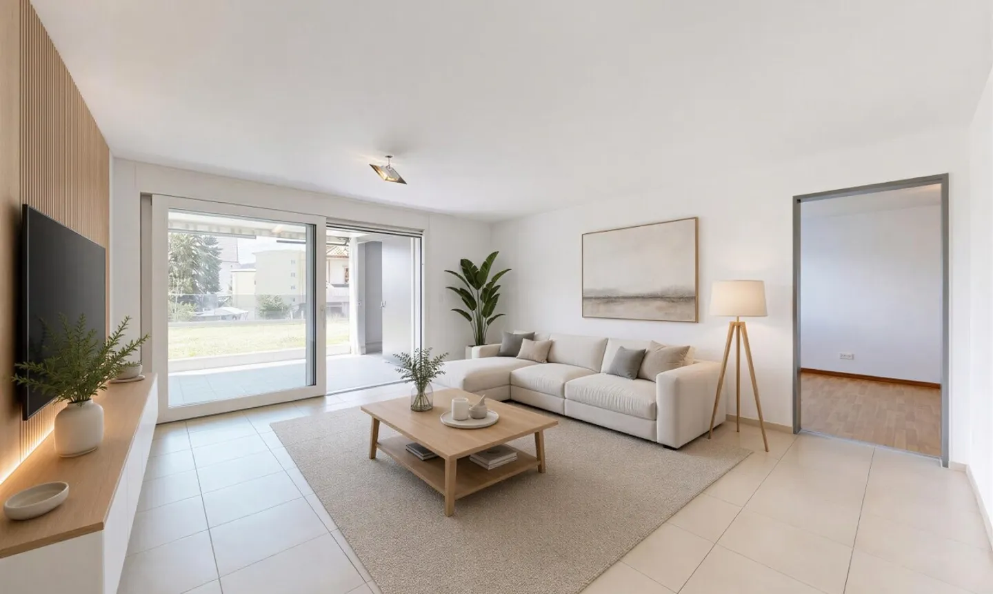 Gepflegte 3.5-Zimmerwohnung mit sonnigem Sitzplatz - Foto 2 di 11