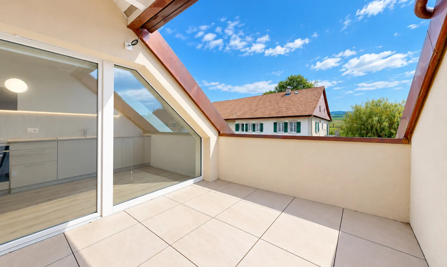 Bioley-Magnoux – 4.5 new rooms on the top floor with covered balcony - Photo 4 of 11