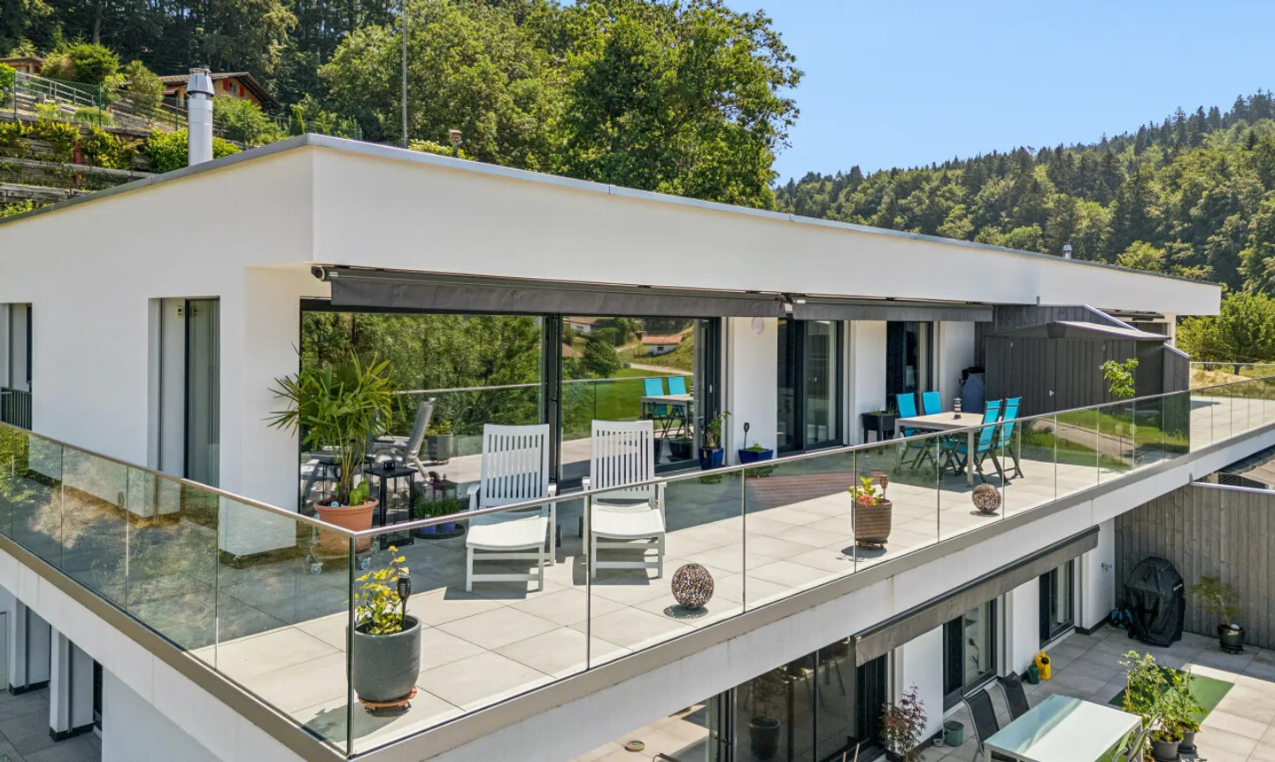 Stylish Terrace Apartment in Plasselb - Photo 1 of 11