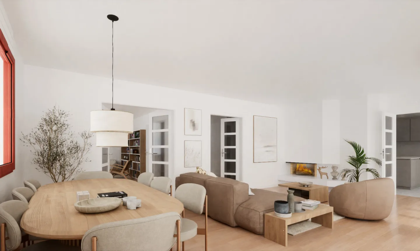 Ampio appartamento duplex di 6,5 locali con grande giardino - Foto 4 di 13