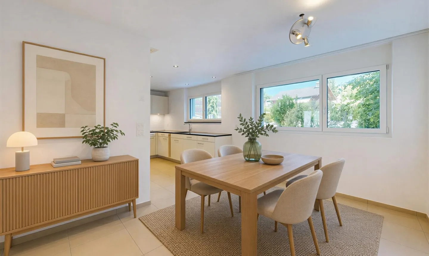 Gepflegte 3.5-Zimmerwohnung mit sonnigem Sitzplatz - Foto 8 di 11
