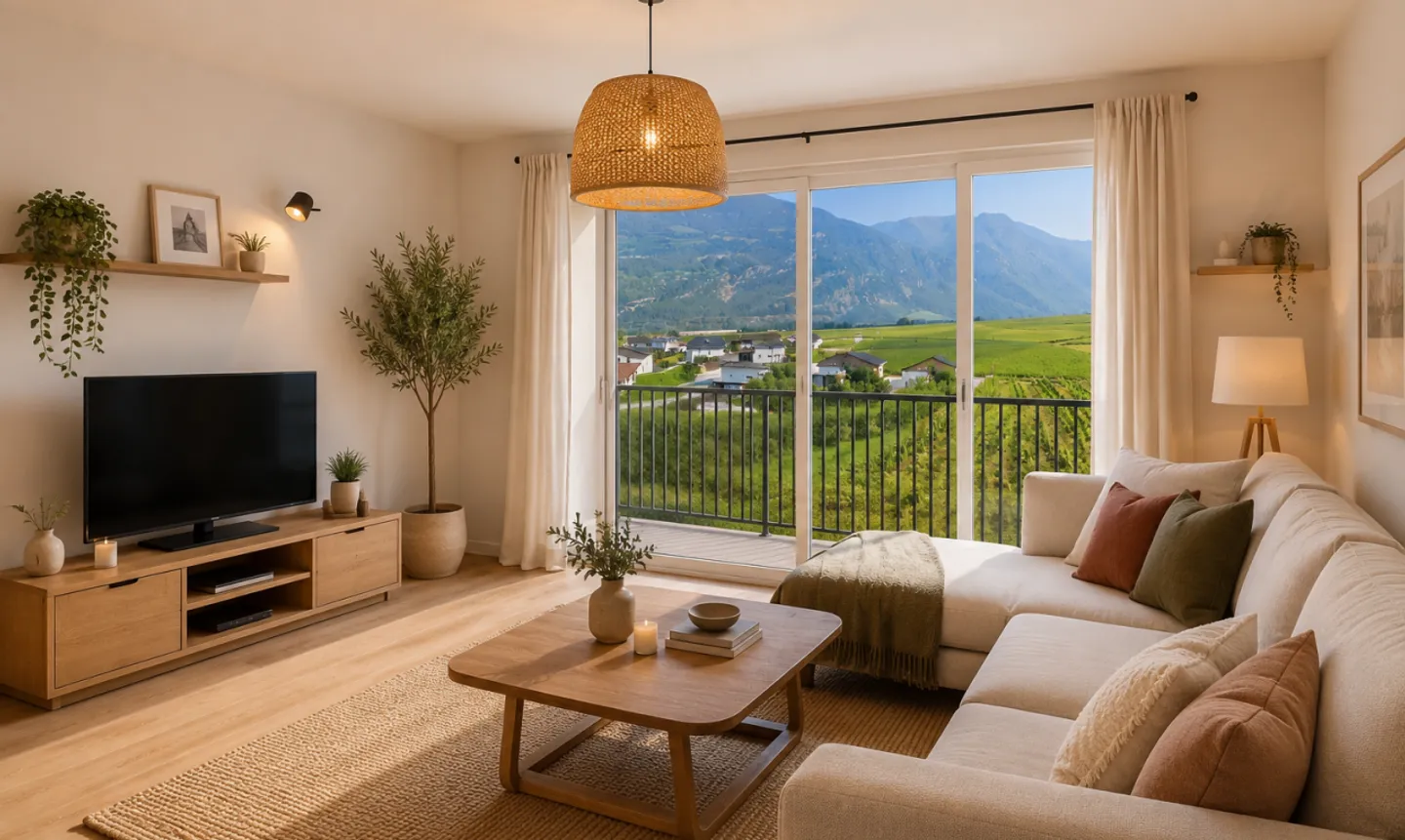 Appartement Charmant avec Vue sur Montagne - Photo 2 sur 11