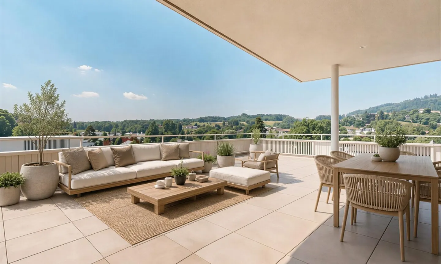 Appartement Attique Stylé avec Terrasse - Photo 1 sur 11