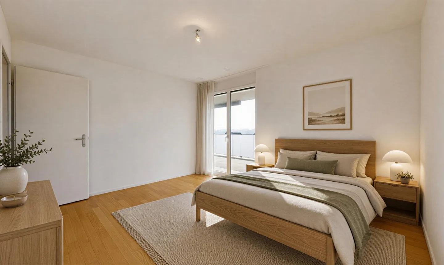 Modern 3.5-room apartment with large balcony and option for 2 parking spaces - Photo 7 of 11