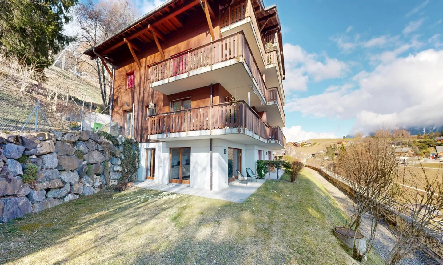 Luminoso appartamento di 2.5 locali con terrazza di fronte alle Dents du Midi - Leysin - Foto 8 di 11