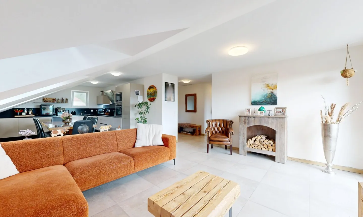 Attique contemporain avec balcon - Photo 4 sur 11