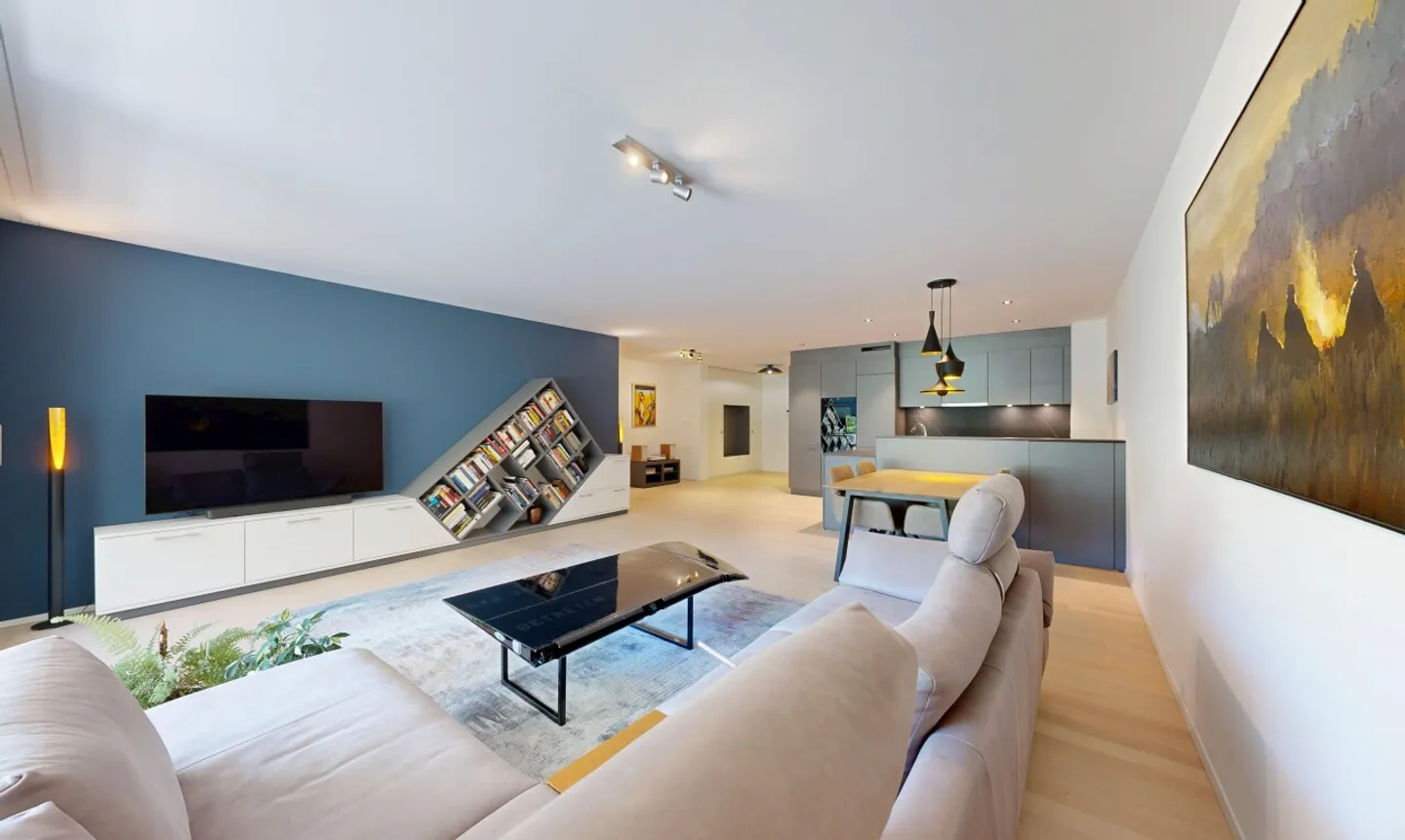 Moderne 4.5 Zimmer Wohnung mit Aussicht ins Grüne - Photo 2 of 11