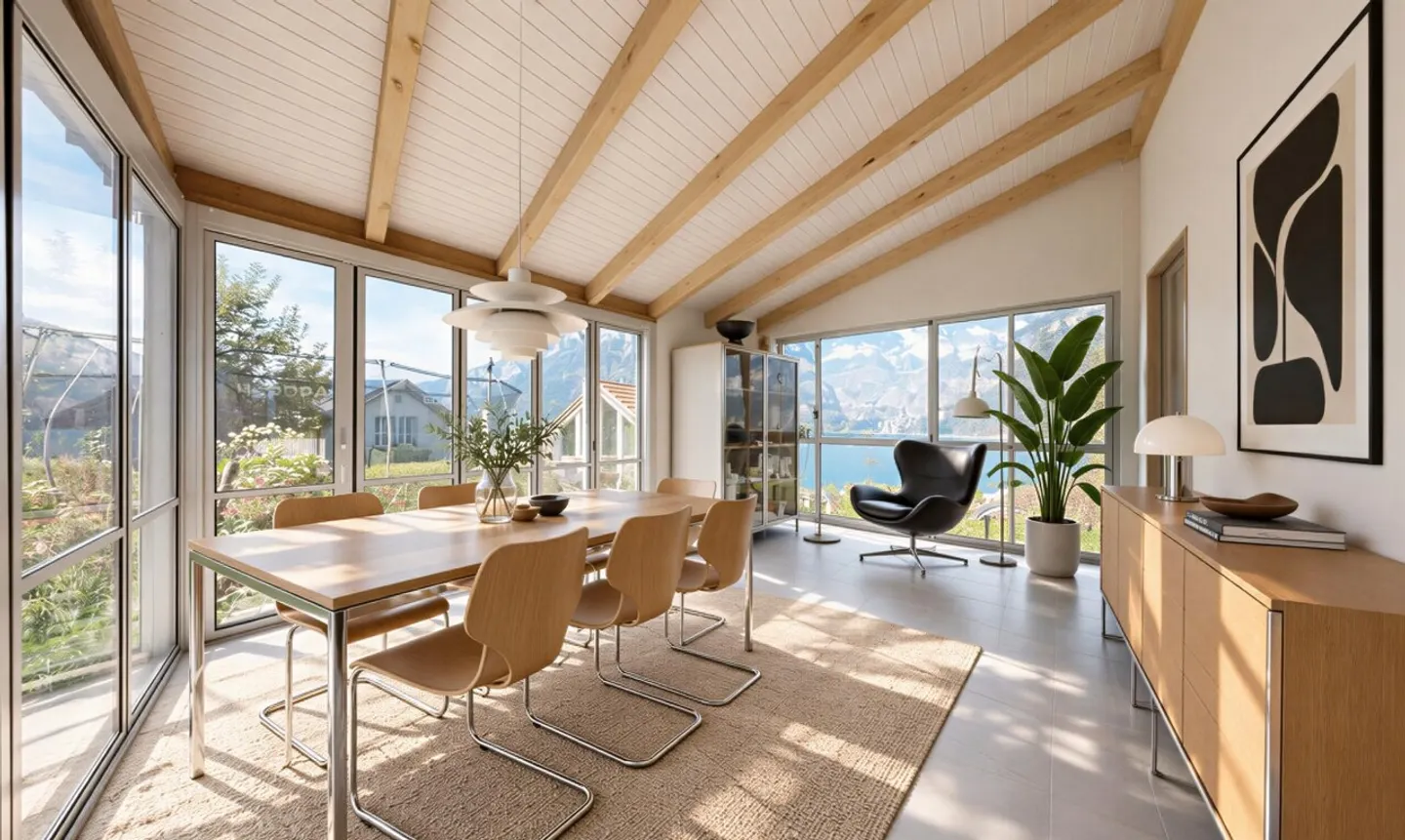 Maison individuelle de 6,5 pièces avec studio et vue sur le lac - Photo 5 sur 11