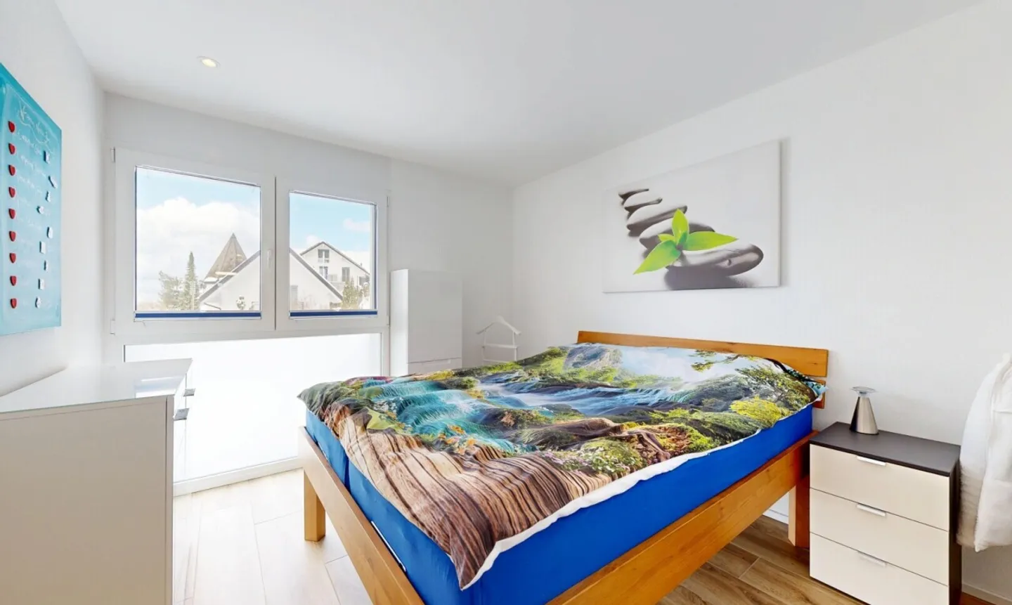 Wohnen mit Aussicht stilvolle Terrassenwohnung in Plasselb - Photo 9 of 11