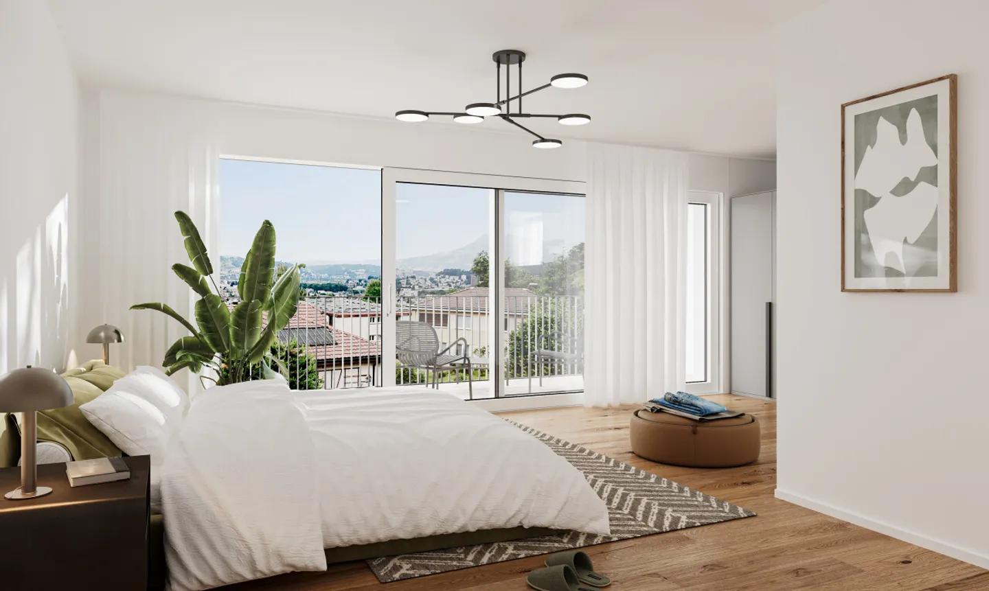 Exclusive semi-detached house with panoramic view in Kriens - Photo 3 of 6