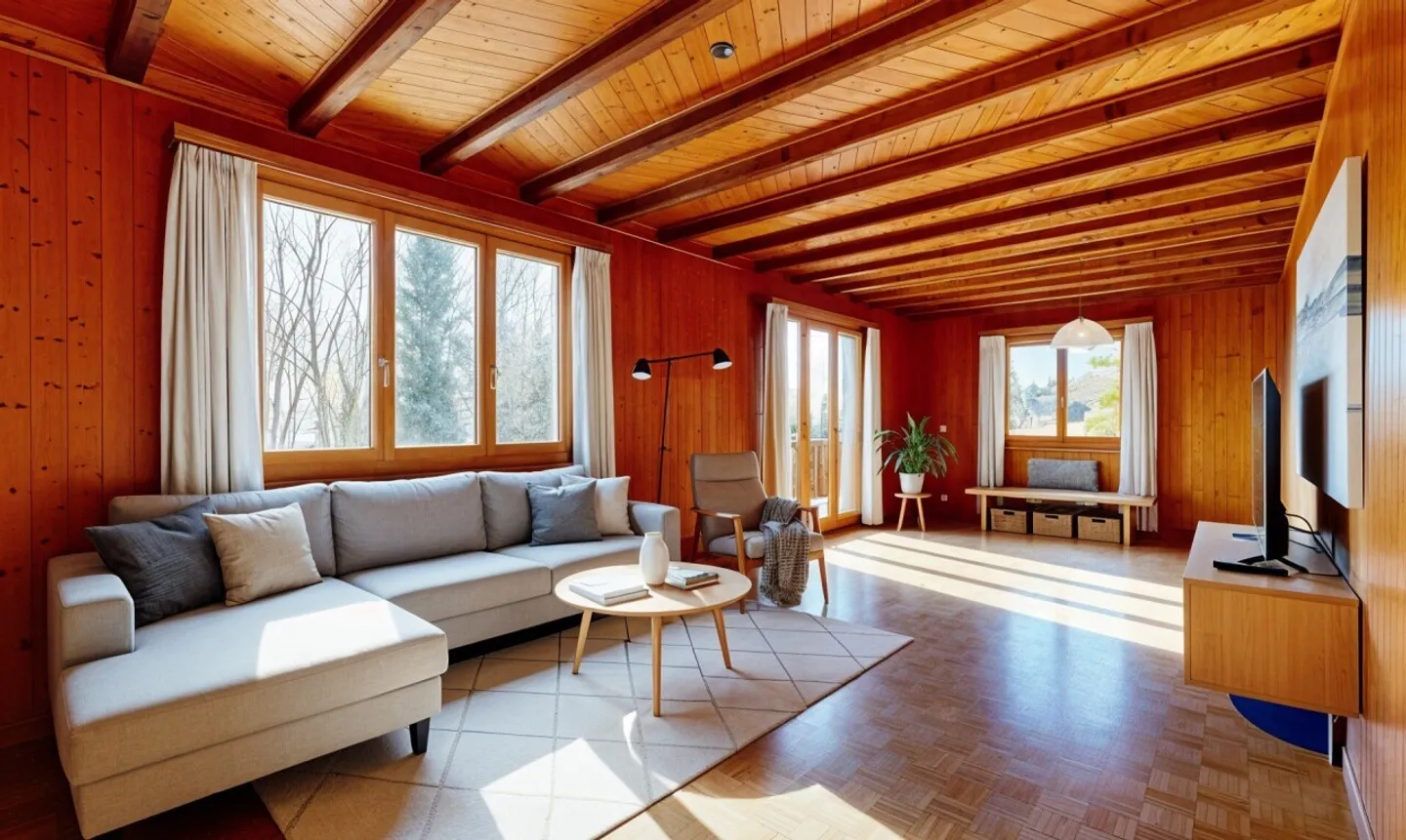 Une opportunité rare : chalet spacieux à fort potentiel à Genolier - Foto 2 di 11